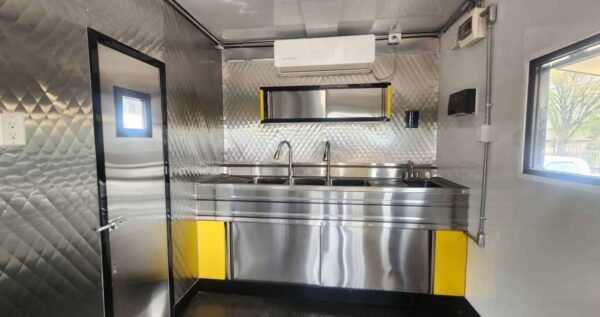 Beautiful 8x18ft Black food trailer with  equipment - Image 10